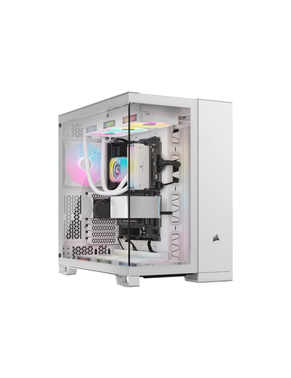 Corsair Dual Chamber PC Case | iCUE LINK 6500X RGB | White | Mid Tower | Power supply included No | ATX
