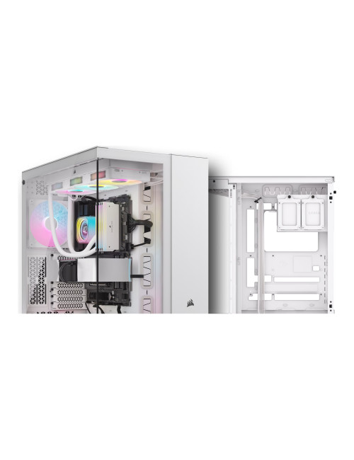 Corsair Dual Chamber PC Case | iCUE LINK 6500X RGB | White | Mid Tower | Power supply included No | ATX