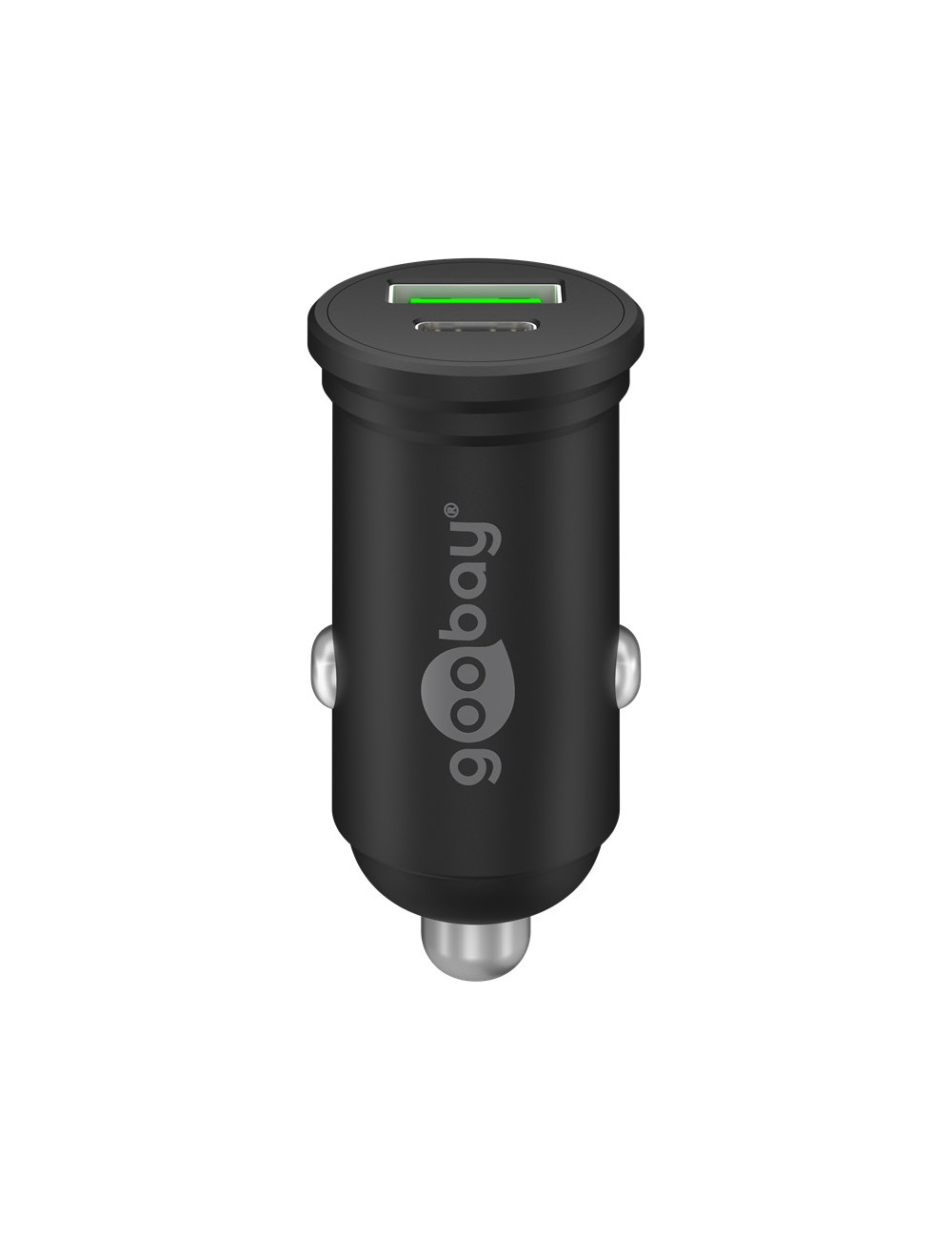 Goobay 61739 Dual-USB Car Fast Charger USB-C PD, 45 W