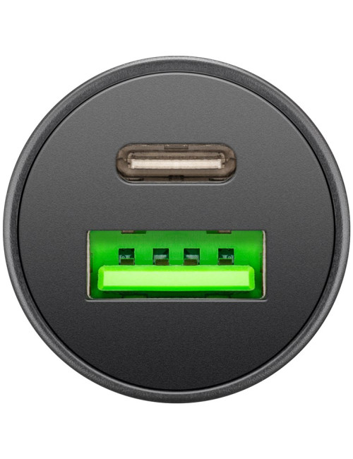 Goobay 61739 Dual-USB Car Fast Charger USB-C PD, 45 W
