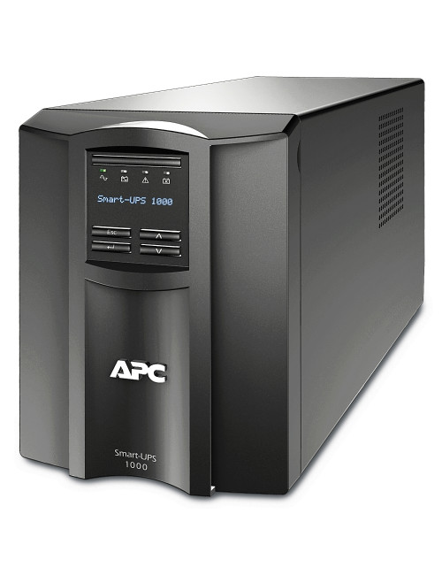 Schneider Electric APC Smart-UPS, Tower, 8x IEC C13 outlets, SmartConnect Port+SmartSlot, AVR, LCD | SMT1000IC | 1000 VA | 700 W