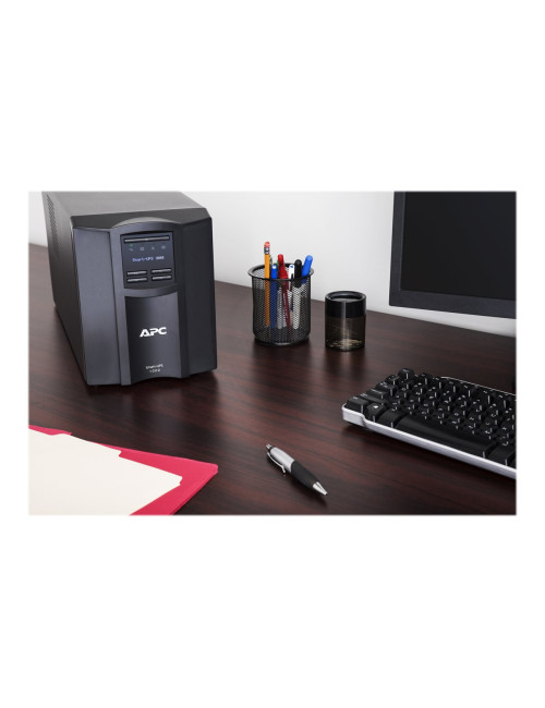 Schneider Electric APC Smart-UPS, Tower, 8x IEC C13 outlets, SmartConnect Port+SmartSlot, AVR, LCD | SMT1000IC | 1000 VA | 700 W