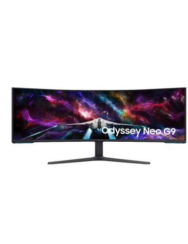 LCD Monitor|SAMSUNG|57"|Gaming/Curved|Swivel|Height adjustable|Tilt|Matte|Panel VA|7680x2160|32:9|240Hz|1 ms|Speakers|Colour Bla