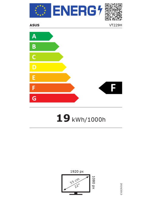 Asus VT229H | 21.5 " | IPS | 16:9 | 60 Hz | 5 ms | 1920 x 1080 pixels | 250 cd/m | HDMI ports quantity 1