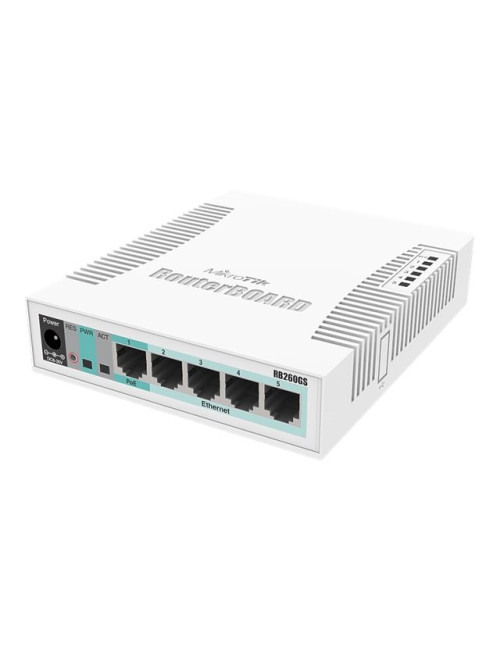 MikroTik | Switch | RB260GS | Web managed | Desktop | SFP ports quantity SFP ports quantity 1 | Power over Ethernet (PoE) ports 