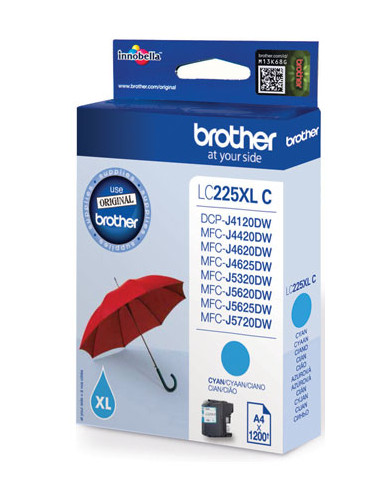 Brother LC-225XLC | Ink Cartridge | Cyan