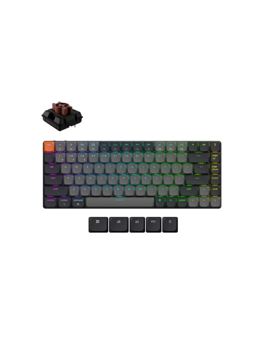KEYBOARD WRL K3 RGB/BLACK K3X-B3 KEYCHRON