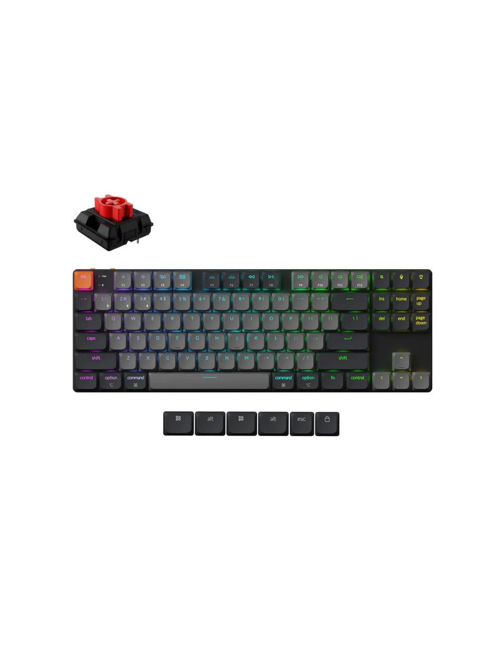 KEYBOARD WRL K1 RGB/BLACK K1X-H1 KEYCHRON