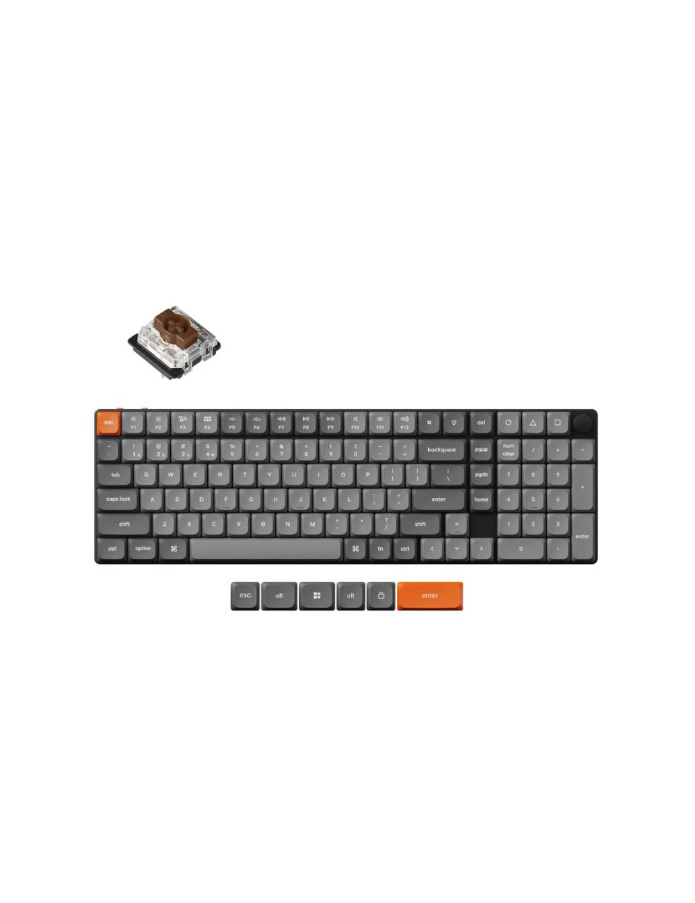 KEYBOARD WRL K17 MAX RGB/BLACK K17M-H3 KEYCHRON