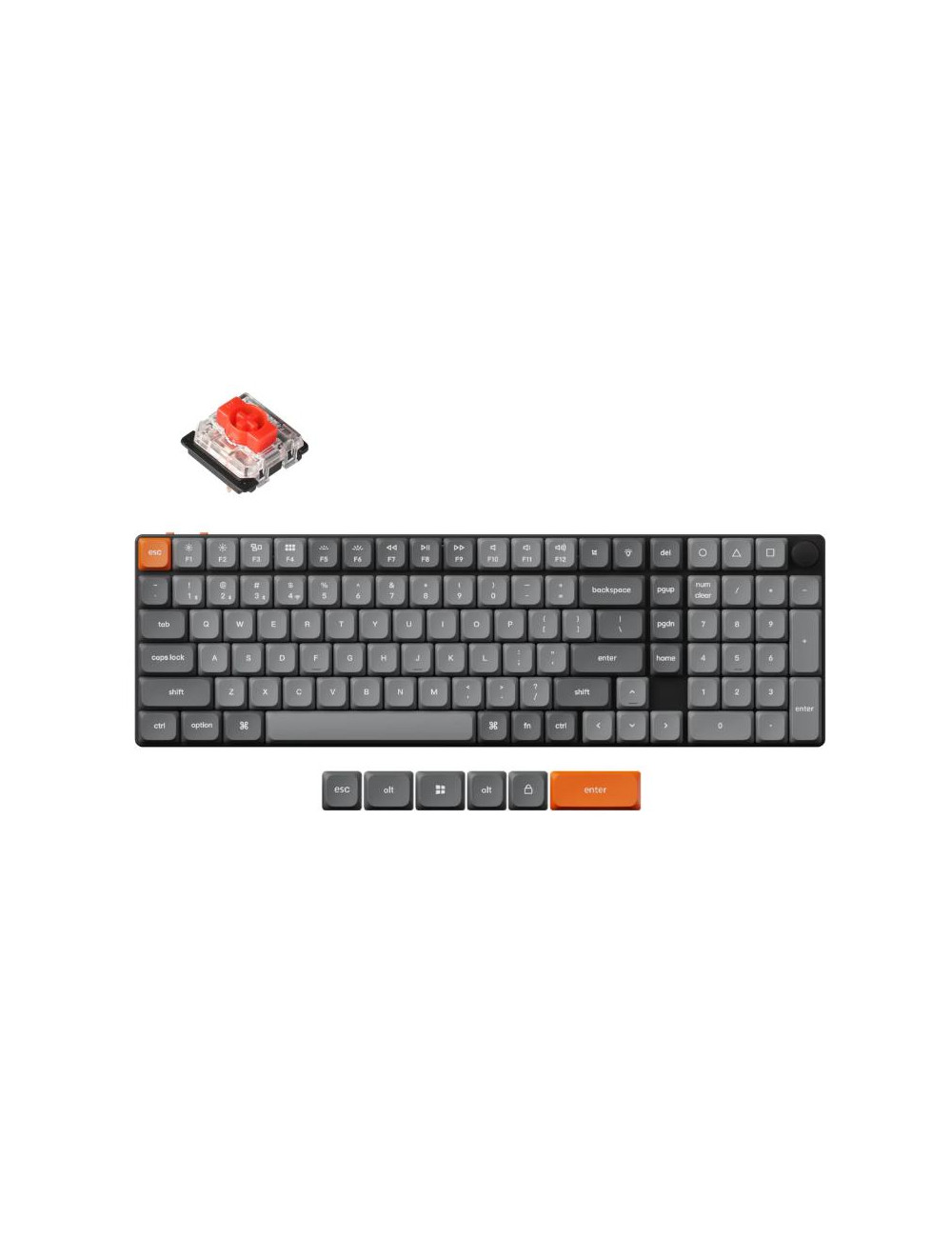 KEYBOARD WRL K17 MAX RGB/BLACK K17M-H1 KEYCHRON