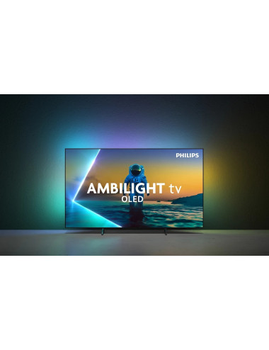 Philips OLED 4K Ambilight TV | 77OLED820/12 | 77 | Smart TV | Google TV | Grey