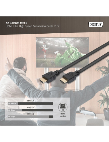 Digitus Ultra High Speed connection cable, type A | HDMI to HDMI | 5 m