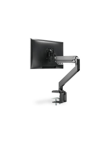 Digitus Desk Mount | Universal Single Monitor Mount with Gas Spring and Clamp Mount | Adjustable Height, Rotate, Tilt, Swivel | 