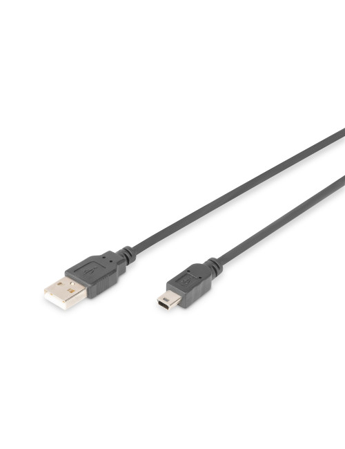Digitus Connection Cable, 1.8 m | AK-300108-018-S | USB Type A to USB Mini B