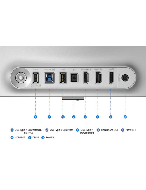 Samsung LS27FG810SUXEN 27" Gaming Monitor Odyssey 3D G8 G81SF 3840x2160/16:9/250cd/m2/0.03ms, HDMI, USB, DP | Samsung