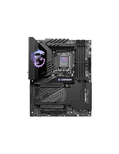 MSI MPG Z890 CARBON WIFI | Processor family Intel | Processor socket LGA1851 | Supported hard disk drive interfaces SATA, M.2 | 