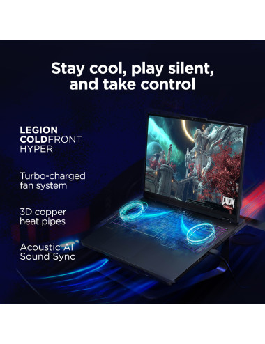 Lenovo Legion Pro 5 16IAX10 | Eclipse Black | 16 " | OLED | WQXGA | 2560 x 1600 pixels | Glossy | Intel Core Ultra 7 | 255HX | 3