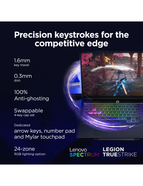 Lenovo Legion Pro 5 16IAX10 | Eclipse Black | 16 " | OLED | WQXGA | 2560 x 1600 pixels | Glossy | Intel Core Ultra 7 | 255HX | 3