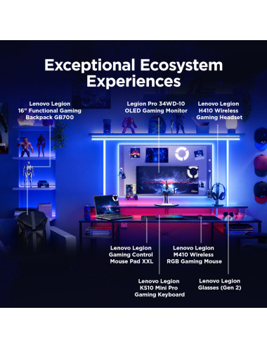 Lenovo Legion Pro 5 16IAX10 | Eclipse Black | 16 " | OLED | WQXGA | 2560 x 1600 pixels | Glossy | Intel Core Ultra 7 | 255HX | 3