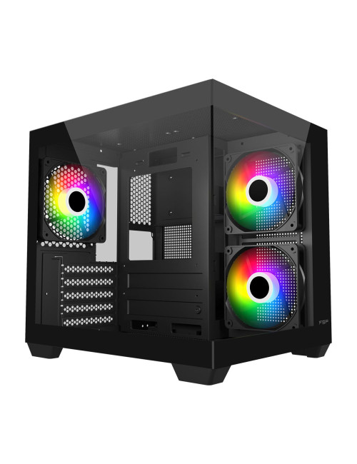 Fortron Case | S140-BA | Black | Mini-ITX, uATX(M-ATX) | Power supply included No