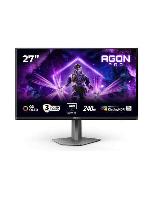 AOC AG276UZD AGON 27" QD-OLED Monitor 3840x2160/16:9/250cd/m2/0.03ms HDMI, DP, USB, Headphone out