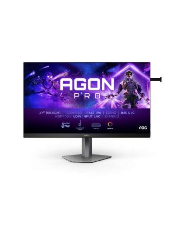 AOC AG276FK AGON 27" FHD Monitor 1920x1080/16:9/400cd/m2/0.03ms HDMI, DP, USB, Headphone out
