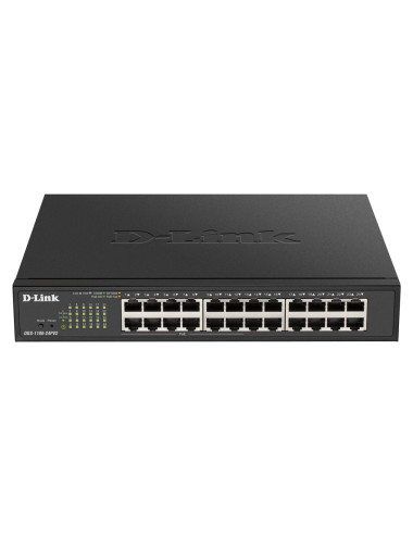 D-Link | Smart Switch | DGS-1100-24PV2 | Managed | Rack Mountable | Power over Ethernet (PoE) ports quantity 12 | Power supply t