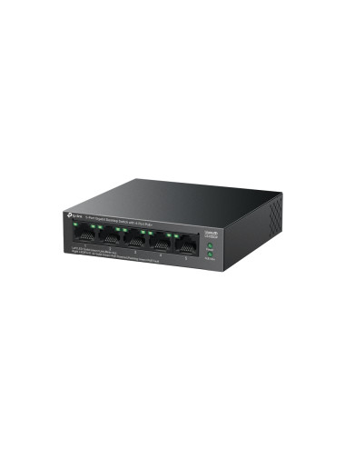 TP-LINK | 5-Port Gigabit Desktop Switch with 4-Port PoE+ | LS105GP | Unmanaged | Desktop