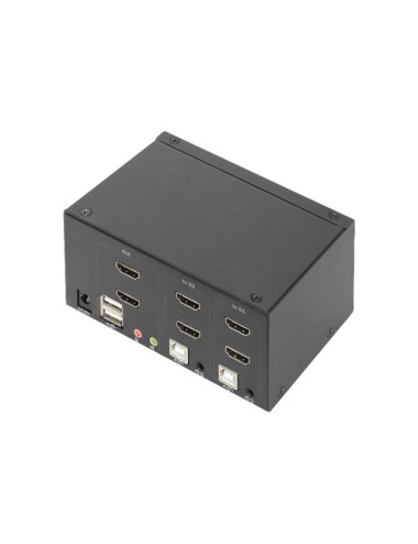 Digitus KVM Switch, 2 Port, Dual Display, 4K, HDMI | DS-12860