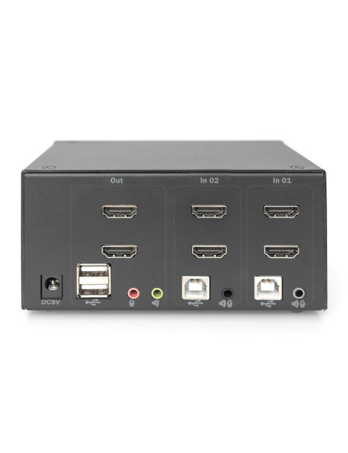 Digitus KVM Switch, 2 Port, Dual Display, 4K, HDMI | DS-12860