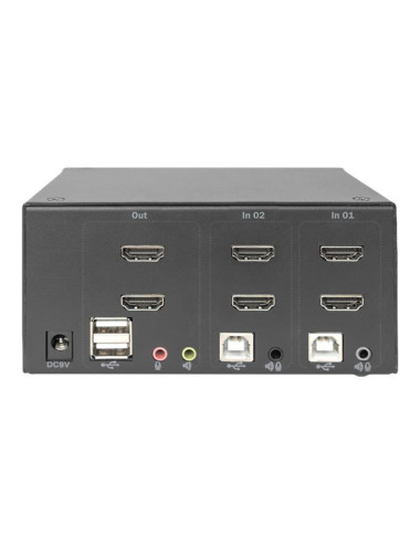 Digitus KVM Switch, 2 Port, Dual Display, 4K, HDMI | DS-12860