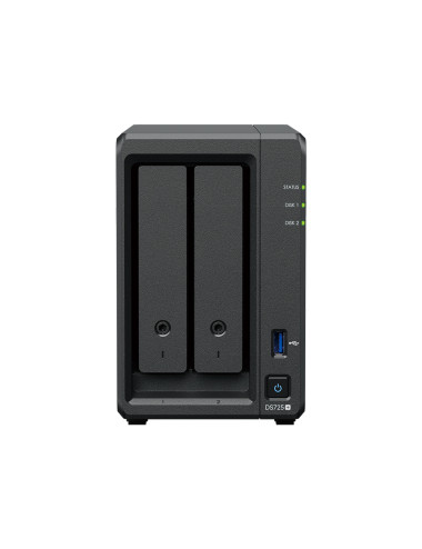 Synology DiskStation | DS725+ | AMD Ryzen | R1600 | 4 GB | DDR4 | Black
