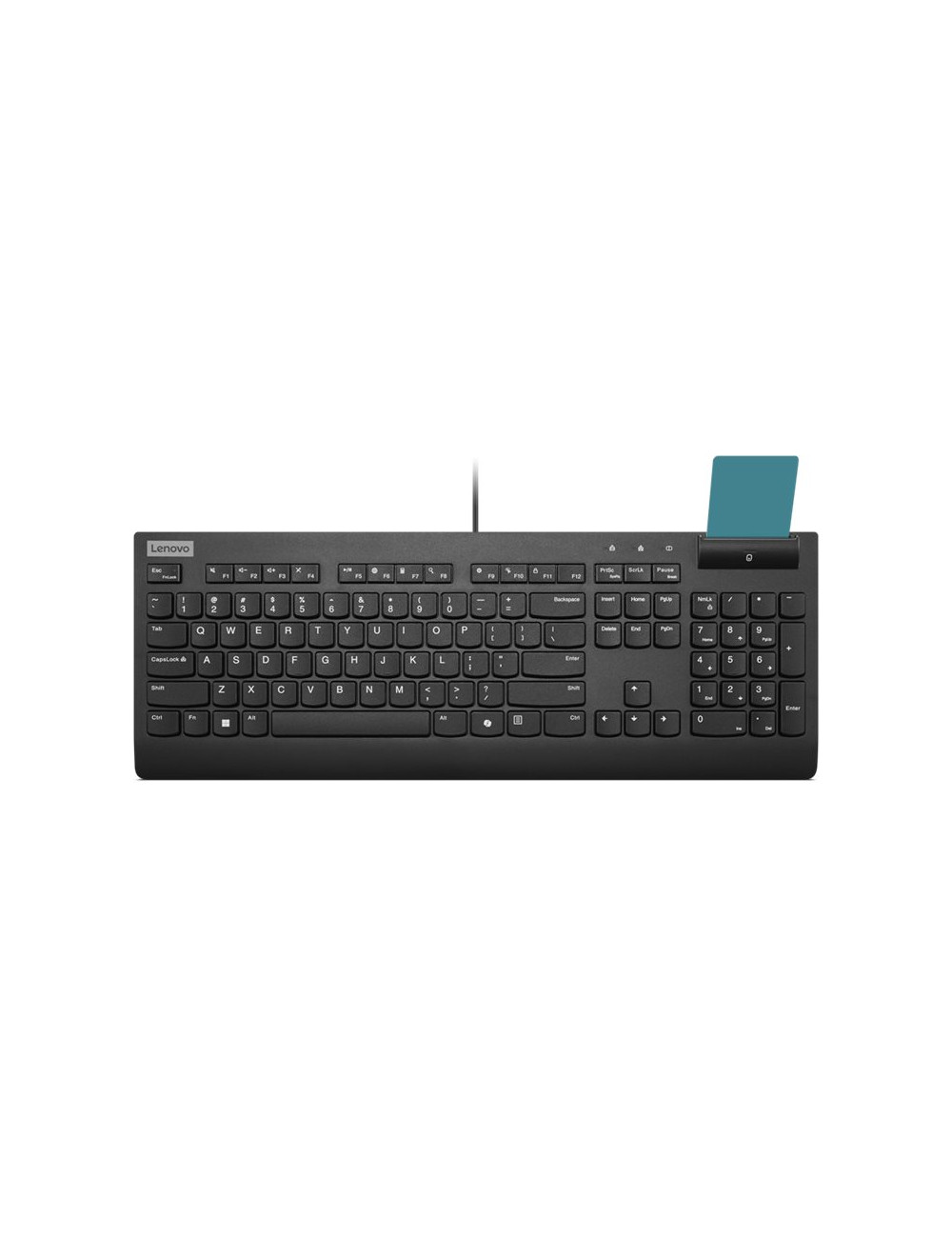 Lenovo Smartcard II | Keyboard | Wired | Estonian | Black | USB-A | Plunger type switch