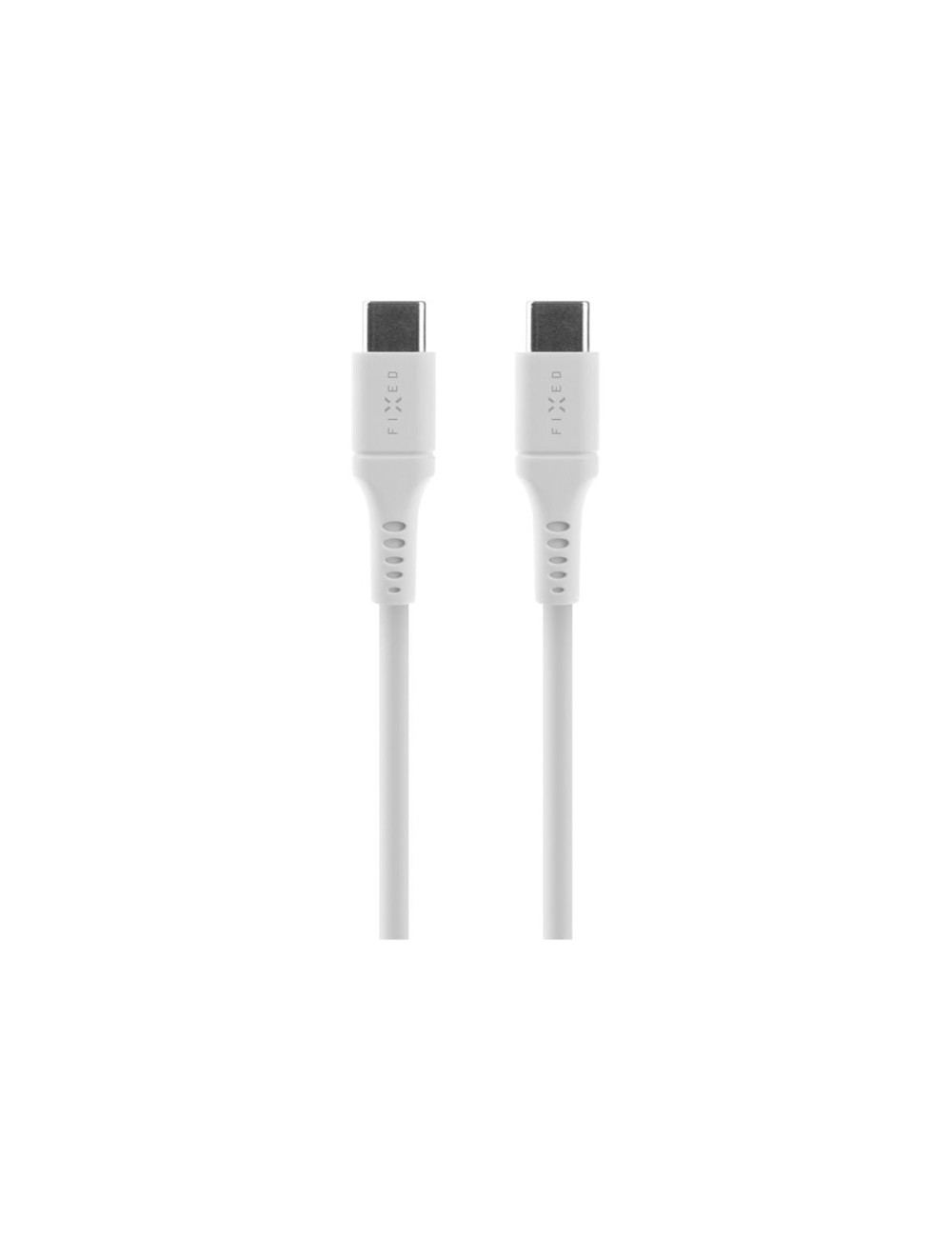 Fixed | Liquid Silicone Cable USB-C/USB-C, 2m, 60W | FIXDLS-CC2-WH