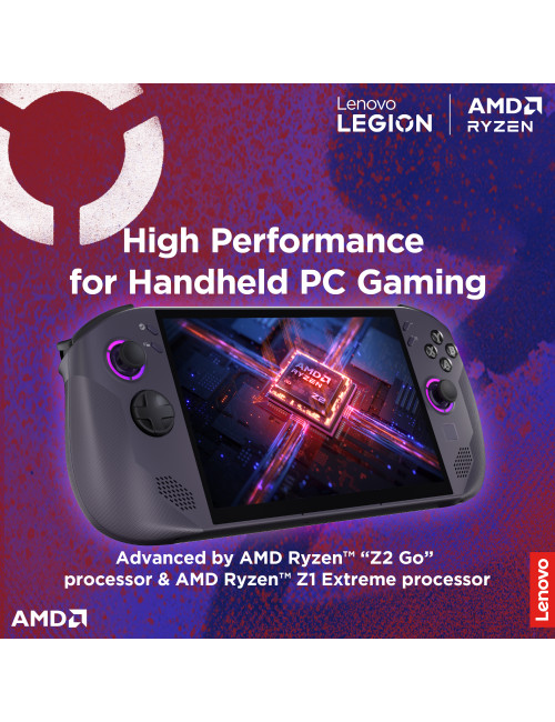 Lenovo Legion Go S 8ARP1 (Power adapter not included) | 8 " | Touchscreen | AMD Ryzen Z2 Go | 32 GB | Solid-state drive capacity