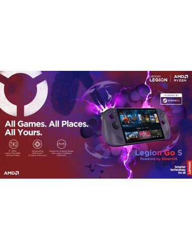 Lenovo Legion Go S 8ARP1 (Power adapter not included) | 8 " | Touchscreen | AMD Ryzen Z2 Go | 32 GB | Solid-state drive capacity