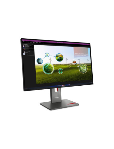 Lenovo ThinkVision | P27Q-40 | 27 " | IPS | 16:9 | 120 Hz | 4 ms | 350 cd/m | HDMI ports quantity 1 | Eclipse black | Warranty 3