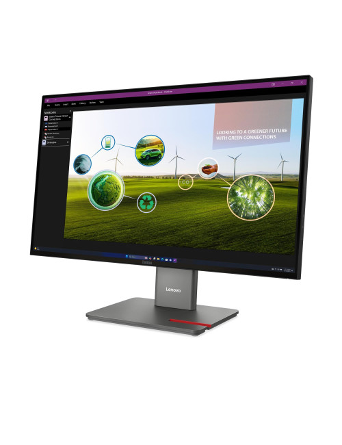 Lenovo ThinkVision | P27Q-40 | 27 " | IPS | 16:9 | 120 Hz | 4 ms | 350 cd/m | HDMI ports quantity 1 | Eclipse black | Warranty 3