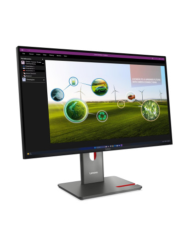 Lenovo ThinkVision | P27Q-40 | 27 " | IPS | 16:9 | 120 Hz | 4 ms | 350 cd/m | HDMI ports quantity 1 | Eclipse black | Warranty 3