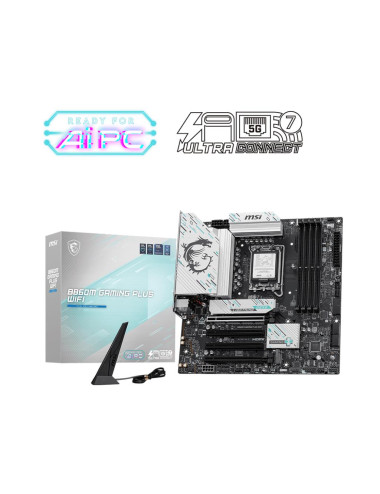 Mainboard|MSI|Intel B860 Express|LGA1851|Micro-ATX|Memory DDR5|Memory slots 4|B860MGAMINGPLUSWIFI