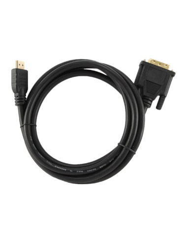 Gembird | HDMI to DVI cable (Single Link) | HDMI 19pin male | DVI 18+1pin male | HDMI to DVI-D | 0.5 m