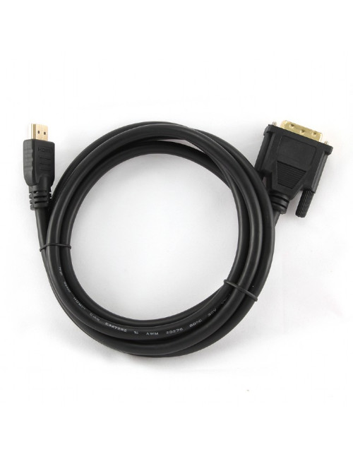 Gembird | HDMI to DVI cable (Single Link) | HDMI 19pin male | DVI 18+1pin male | HDMI to DVI-D | 0.5 m