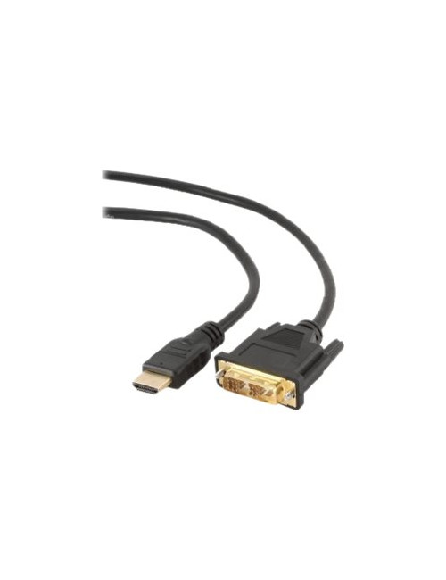 Gembird | HDMI to DVI cable (Single Link) | HDMI 19pin male | DVI 18+1pin male | HDMI to DVI-D | 0.5 m