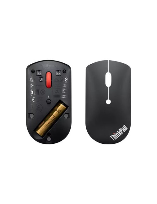 Lenovo | ThinkPad Bluetooth Silent Mouse | Wireless | Bluetooth 5.0 | Black | 1 year(s)