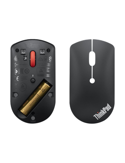 Lenovo | ThinkPad Bluetooth Silent Mouse | Wireless | Bluetooth 5.0 | Black | 1 year(s)