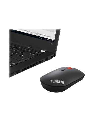 Lenovo | ThinkPad Bluetooth Silent Mouse | Wireless | Bluetooth 5.0 | Black | 1 year(s)