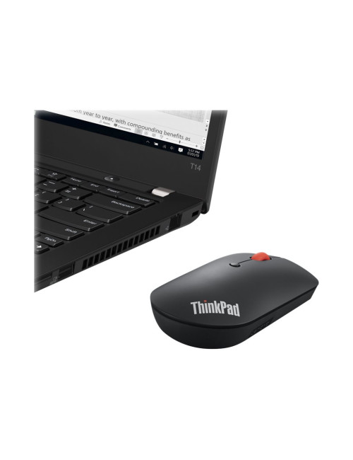 Lenovo | ThinkPad Bluetooth Silent Mouse | Wireless | Bluetooth 5.0 | Black | 1 year(s)