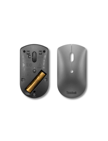 Lenovo | ThinkBook Bluetooth Silent Mouse | Wireless | Bluetooth 5.0 | Iron Grey | 1 year(s)