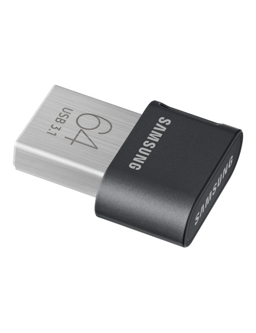 Samsung | FIT Plus | MUF-64AB/APC | 64 GB | USB 3.1 | Black/Silver