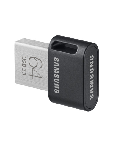 Samsung | FIT Plus | MUF-64AB/APC | 64 GB | USB 3.1 | Black/Silver